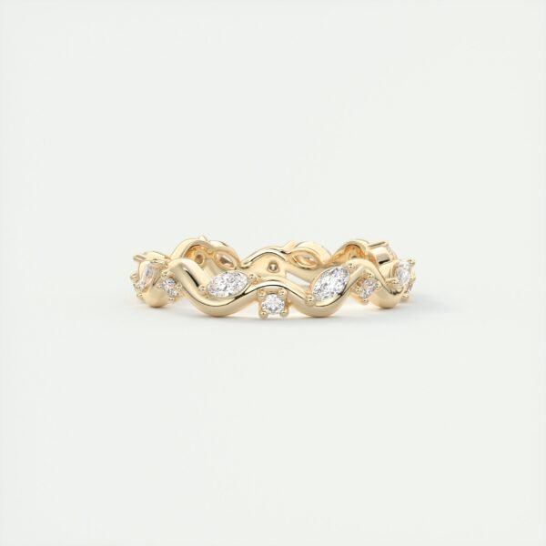 Wavy Marquise Diamond Eternity Band - Image 5
