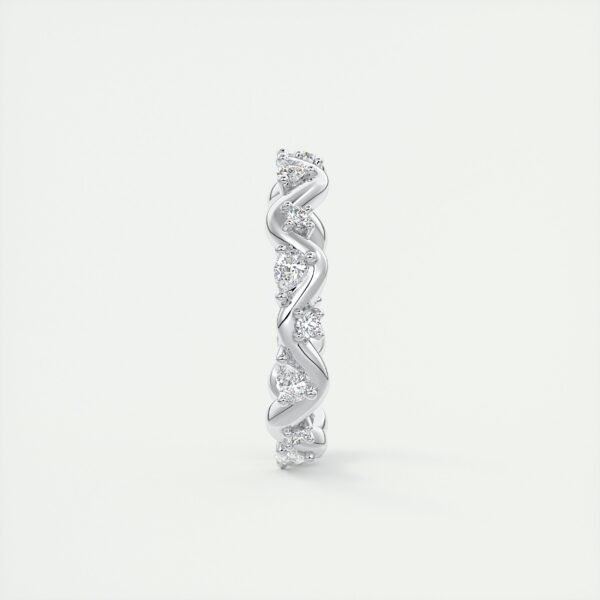Wavy Diamond Eternity Band - Image 3
