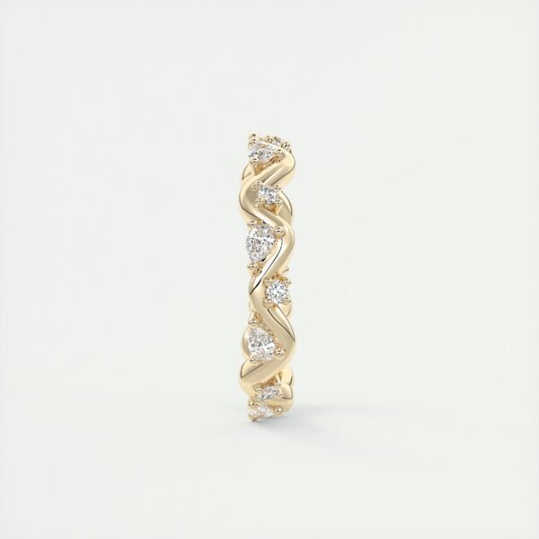Wavy Diamond Eternity Band - Image 5