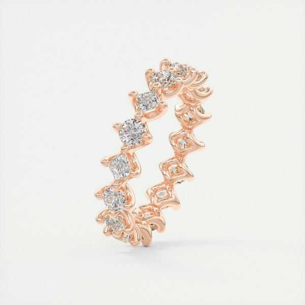 Marquise and Round Diamond Eternity Band - Image 2