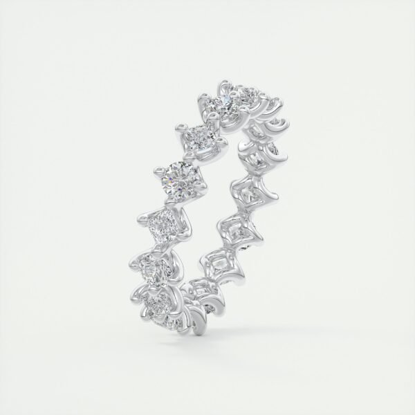 Marquise and Round Diamond Eternity Band - Image 4