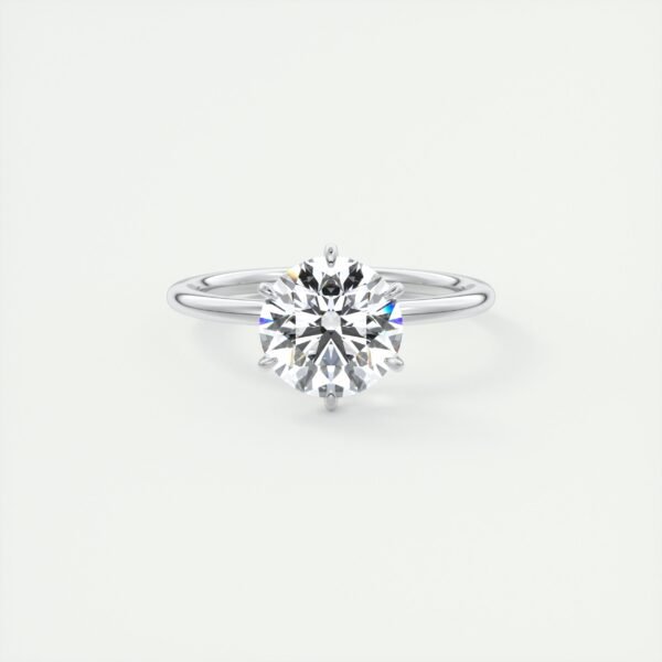 Solitaire Diamond Engagement Ring - Image 5