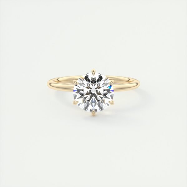 Solitaire Diamond Engagement Ring - Image 3