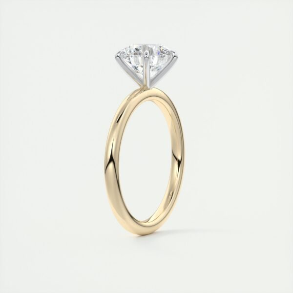 Classic Solitaire Diamond Ring with Six-Prong Setting - Image 17