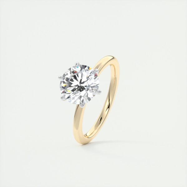 Classic Solitaire Diamond Ring with Six-Prong Setting - Image 21
