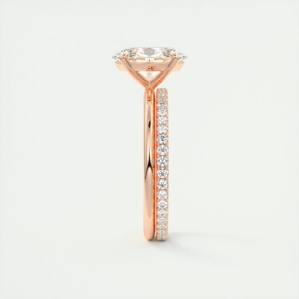Classic Oval Diamond Solitaire Ring - Image 4