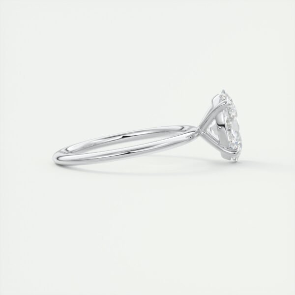 Classic Oval Diamond Solitaire Ring - Image 9