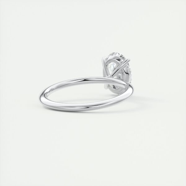 Classic Oval Diamond Solitaire Ring - Image 10