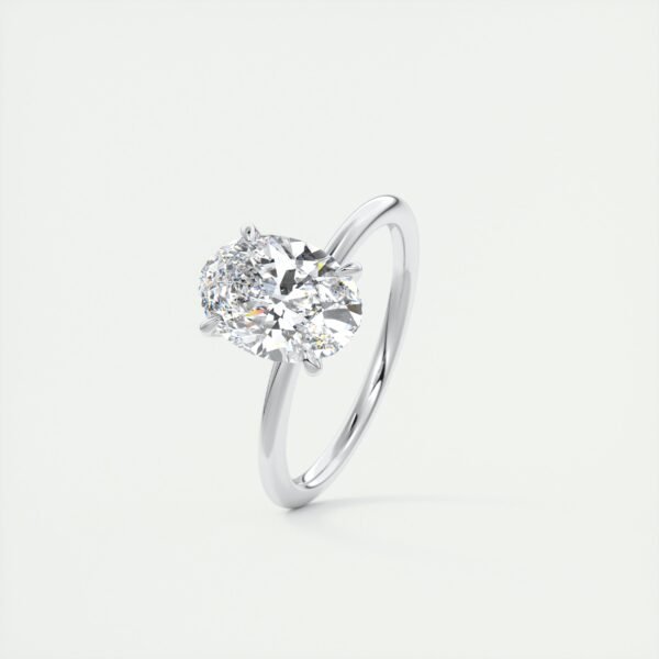 Classic Oval Diamond Solitaire Ring - Image 14
