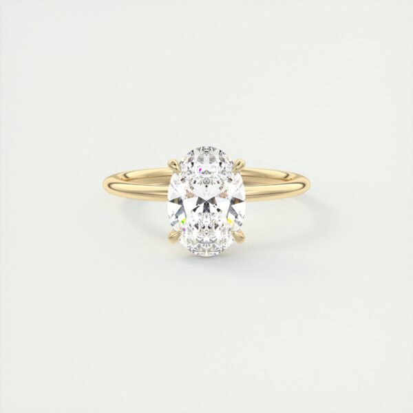 Classic Oval Diamond Solitaire Ring - Image 15