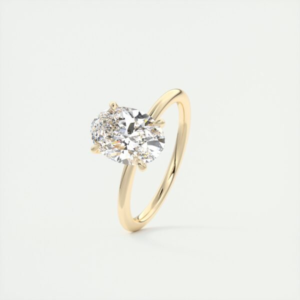 Classic Oval Diamond Solitaire Ring - Image 21