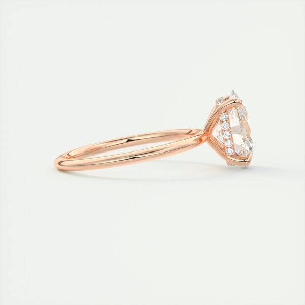 Classic Oval Diamond Solitaire Ring - Image 2