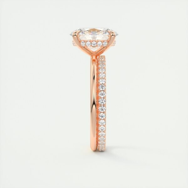 Classic Oval Diamond Solitaire Ring - Image 4