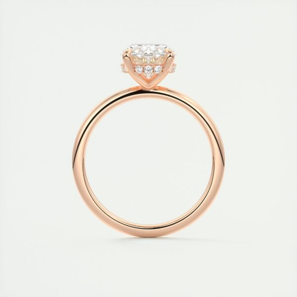 Classic Oval Diamond Solitaire Ring - Image 6