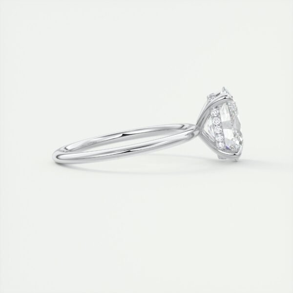 Classic Oval Diamond Solitaire Ring - Image 9