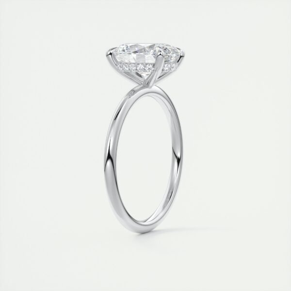 Classic Oval Diamond Solitaire Ring - Image 12