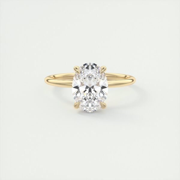 Classic Oval Diamond Solitaire Ring - Image 15