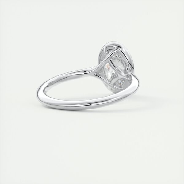 Vintage-Inspired Oval Diamond Bezel Solitaire Ring - Image 10