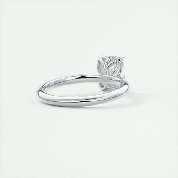 Emerald Cut Diamond Solitaire Ring - Image 9