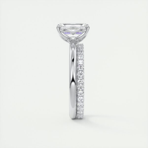 Emerald Cut Diamond Solitaire Ring - Image 10