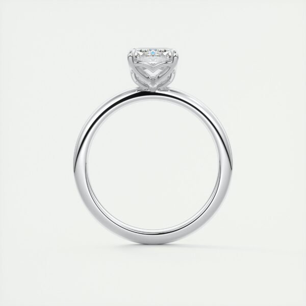 Emerald Cut Diamond Solitaire Ring - Image 12