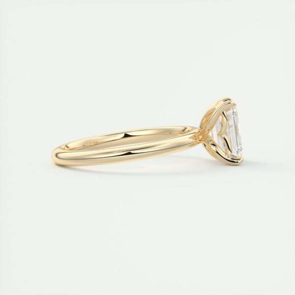 Emerald Cut Diamond Solitaire Ring - Image 15