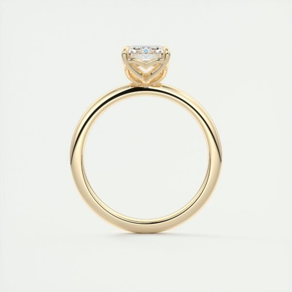 Emerald Cut Diamond Solitaire Ring - Image 19