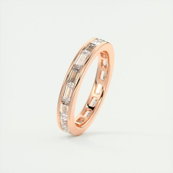 Emerald Cut Diamond Eternity Band - Image 2