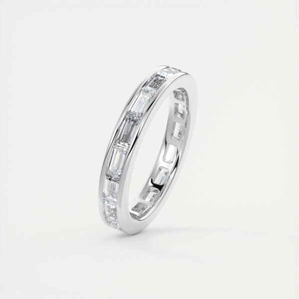 Emerald Cut Diamond Eternity Band - Image 4