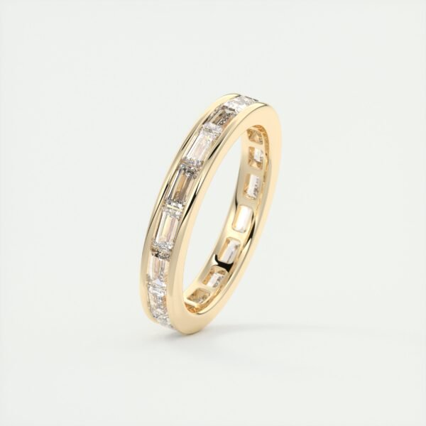 Emerald Cut Diamond Eternity Band - Image 6