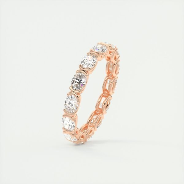 Classic Oval Diamond Eternity Band - Image 2