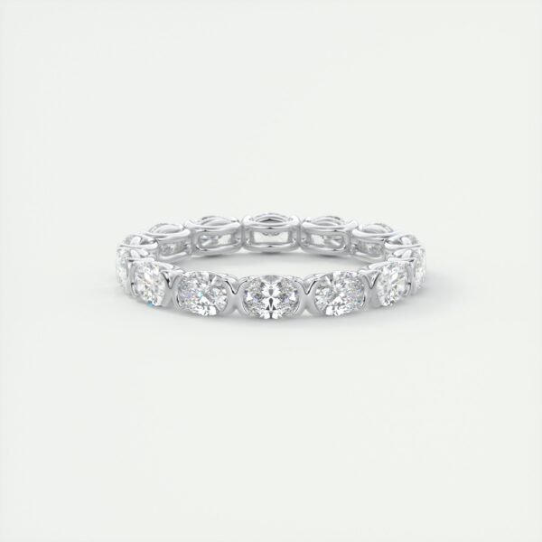 Classic Oval Diamond Eternity Band - Image 3