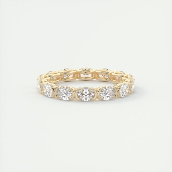 Classic Oval Diamond Eternity Band - Image 4