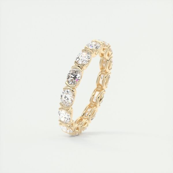 Classic Oval Diamond Eternity Band - Image 5