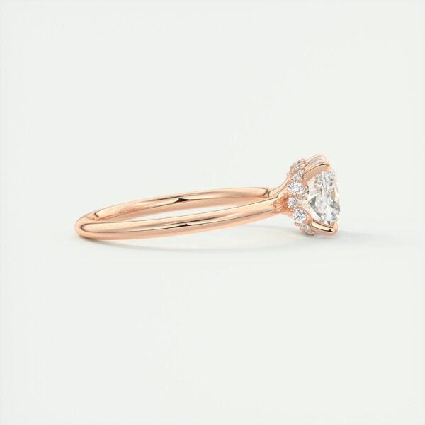 Cushion Cut Diamond Solitaire Ring - Image 2
