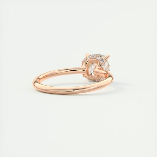 Cushion Cut Diamond Solitaire Ring - Image 3