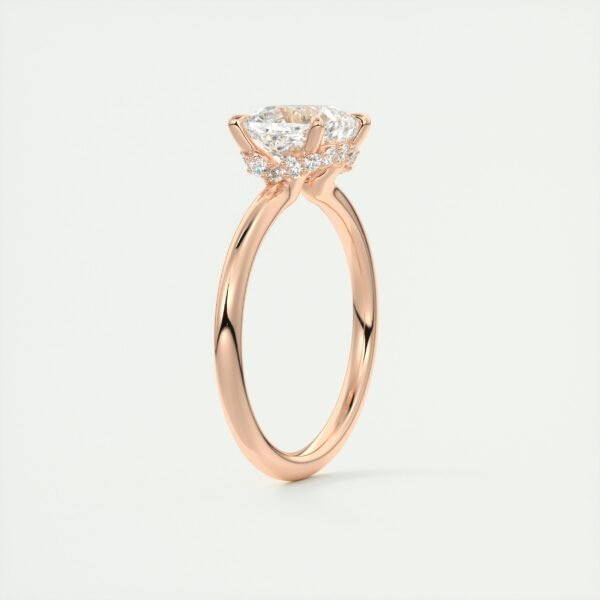 Cushion Cut Diamond Solitaire Ring - Image 5