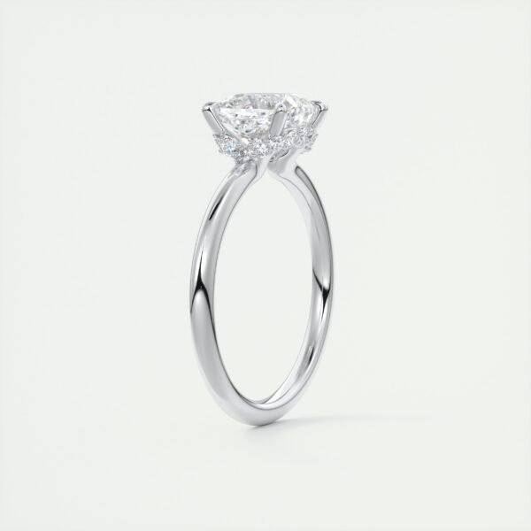 Cushion Cut Diamond Solitaire Ring - Image 12