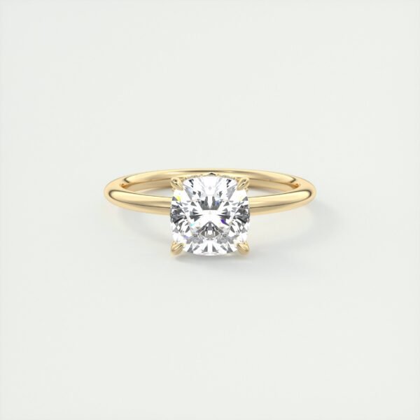 Cushion Cut Diamond Solitaire Ring - Image 15