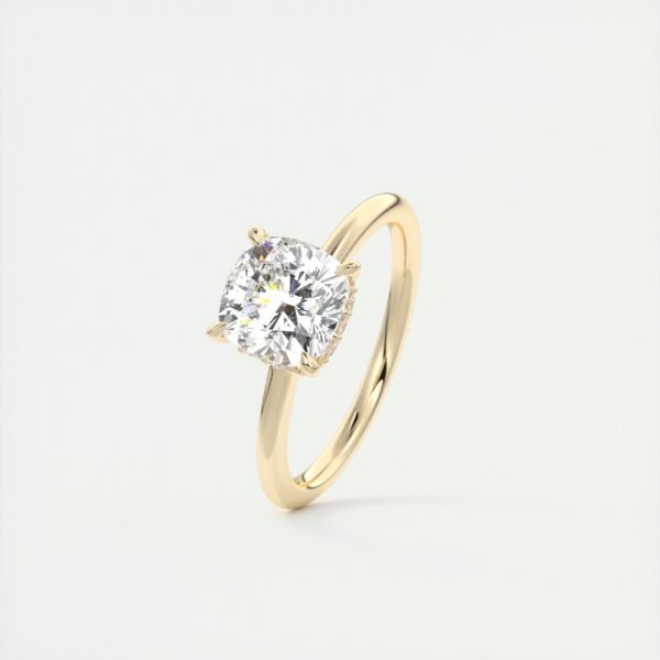 Cushion Cut Diamond Solitaire Ring - Image 21