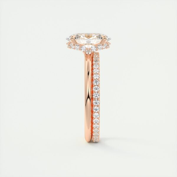 Classic Oval Diamond Solitaire Ring - Image 4