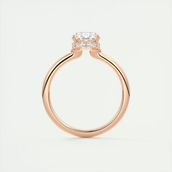 Classic Oval Diamond Solitaire Ring - Image 6