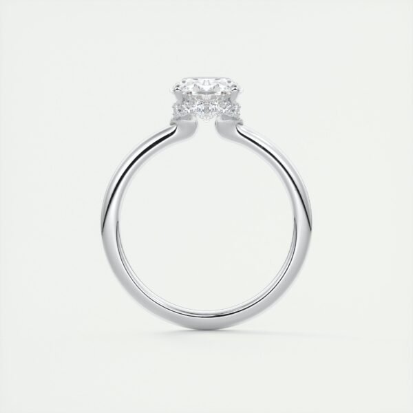Classic Oval Diamond Solitaire Ring - Image 13