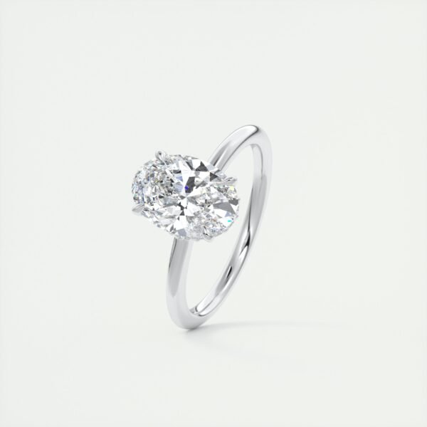 Classic Oval Diamond Solitaire Ring - Image 14