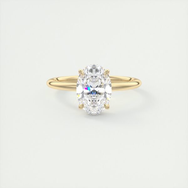 Classic Oval Diamond Solitaire Ring - Image 15