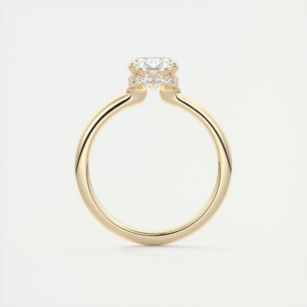 Classic Oval Diamond Solitaire Ring - Image 25