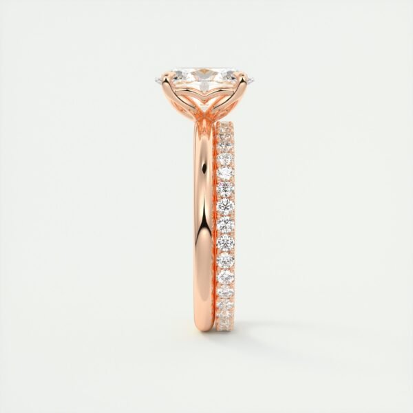 Classic Oval Diamond Solitaire Ring - Image 4