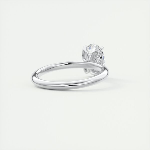 Classic Oval Diamond Solitaire Ring - Image 10