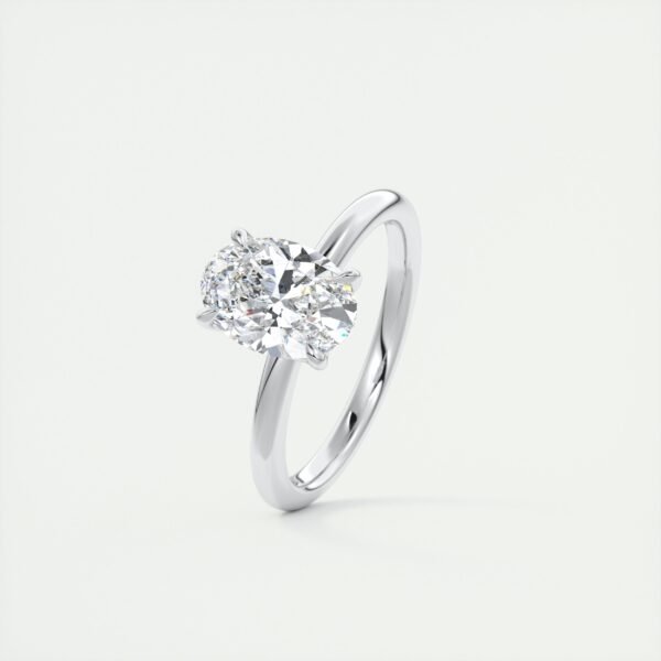 Classic Oval Diamond Solitaire Ring - Image 14