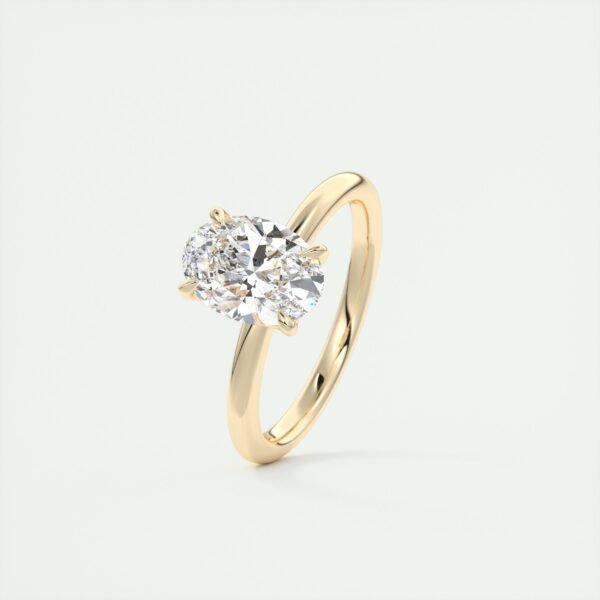 Classic Oval Diamond Solitaire Ring - Image 23